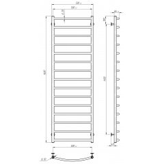 Рушникосушарка водяна Класік П15 500х1600 Deffi Хром (C.DK.160.50.15.C.A) Золотоноша