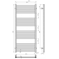 Рушникосушарка водяна Magnus П16 500х1200 Deffi Білий (A.MA.120.50.16.W.A) Броди