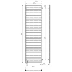 Рушникосушарка електрична Lima П30 500х1800 Deffi Хром JD04 (A.LI.180.50.30.E.C.R.2) Черкаси