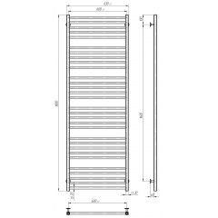 Рушникосушарка водяна Lima П30 600х1800 Deffi Хром (A.LI.180.60.30.C.A) Конотоп