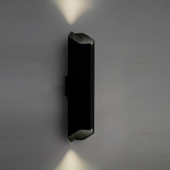 Настенный светильник MSK Electric Mystery бра под две лампы Е27 NL 3380 BK Ворожба