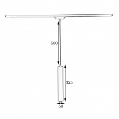Підвісний трековий світильник MSK Electric Tube NT 3522 BN Самбір