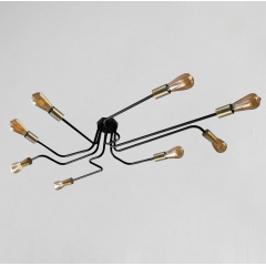 Люстра лофт MSK Electric Maze з бронзовими патронами MSK Electric NL 13060/8 BK+BN Буча