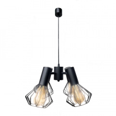 Люстра підвісна MSK Electric Diadem на чотири плафони Е27 NL 22153-4 BK Кобижча