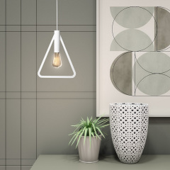 Світильник підвісний MSK Electric Asket під лампу Е27 NL 2733 WH білий Надвірна