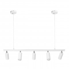 Люстра подвесная MSK Electric Tube в стиле лофт с поворотными плафонами NL 2450-5 WH Броды
