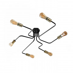 Люстра-павук MSK Electric Maze з бронзовими патронами NL 10084/6 BK+BN Херсон