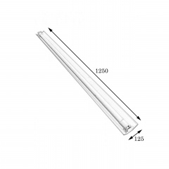 Світильник відкритий під led лампу Т8 120 см СПВ 01-1200 компакт MSK Electric Луцьк