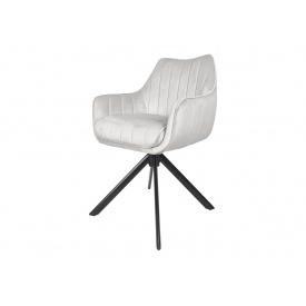 Стілець SALVIA чорний каркас/світло-сірий