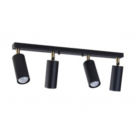 Світильник стельовий MSK Electric Tube спот із поворотним механізмом NL 1105-4 BK