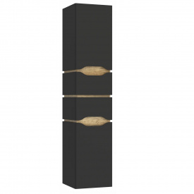 Пенал в ванную Mirater Сакраменто L 1600x350 подвесной, антрацит