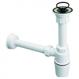 Сифон для раковины McAlpine пластик, белый (HC1L-J)