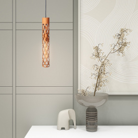 Світильник підвісний MSK Electric Flow у стилі лофт під лампу Е27 коричневий MR 6041 BR