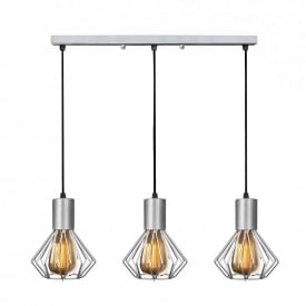 Світильник лофт MSK Electric Diadem підвісний на планці хром NL 2215-3 CR