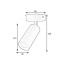 Светильник MSK Electric Tube спот с поворотным механизмом MR 1105-1 GR Еланец