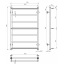 Рушникосушарка електрична Ladder П7 500х800 Deffi Хром JD03 (C.LK.80.50.7.E.C.L.1) Нова Прага