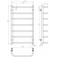 Полотенцесушитель электрический Стандарт П7 500х900 Deffi Черный JD03 (C.SS.90.50.7.E.B.R.1) Новониколаевка