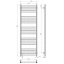 Рушникосушарка електрична Lima П25 500х1600 Deffi Хром JD04 (A.LI.160.50.25.E.C.R.2) Умань
