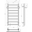 Рушникосушарка електрична Nicolе П8 400х800 Deffi Хром JD04 (A.NI.80.40.8.E.C.L.2) Тернопіль
