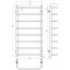 Рушникосушарка електрична Стандарт П8 500х1000 Deffi Хром JD03 (C.SS.100.50.8.E.C.L.1) Хуст