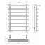 Рушникосушарка електрична Breeze П8 500x800 Deffi Хром JD04 (A.BZ.80.50.8.E.C.R.2) Дніпро