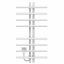 Рушникосушарка електрична Gray П8 60х1000 Deffi Білий WD03 (A.GY.100.6.8.E.W.L.3) Первомайськ