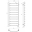 Полотенцесушитель электрический Трапеция П11 500х1200 Deffi Белый EF16 (C.TR.120.50.11.E.W.R.5) Ковель