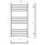 Рушникосушарка електрична Avast П12 500х1000 Deffi Чорний JD04 (B.AV.100.50.12.E.B.R.2) Київ