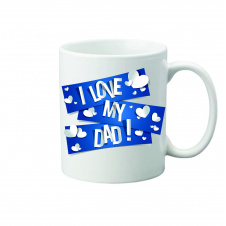 Чашка з принтом Vivay I love my dad 330 мл Білий (hub_pxgqq5)
