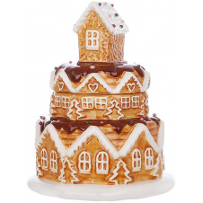 Ємність з кришкою BonaDi Gingerbread house для сипучих продуктів 700 мл Різнокольоровий DP232108
