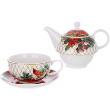 Чайний набір BonaDi Christmas заварник з чашкою DP230970