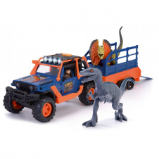 Игрушечный внедорожник Dickie Toys Jeepster Commander и 2 фигурки динозавров Разноцветный (OL218368)
