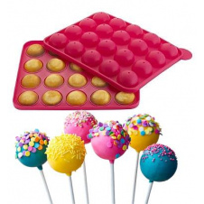 Силиконовая форма Hauser для Кейк попс CAKE POPS 23х19см 20 ячеек DP37207