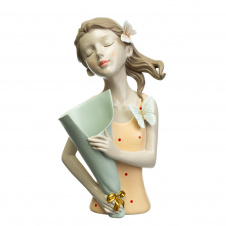 Фигурка Girl in orange 30х14х13 см Lefard AL97904 Белый