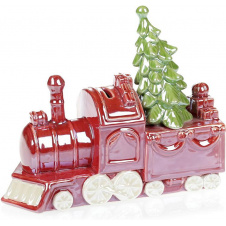 Копилка Паровоз ceramic 20х17 см красный перламутр Bona DP43137