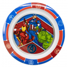 Тарілка дитяча пластикова 23,1 х20, 3х2 см Stor Avengers (74147)