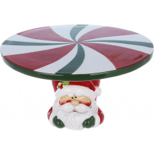 Новогоднее блюдо на ножке BonaDi Santa 23х12 см Разноцветный DP233128