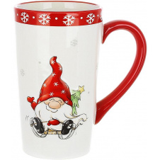 Новогодняя кружка BonaDi Gnomes on a sled 550 мл Разноцветный DP232360