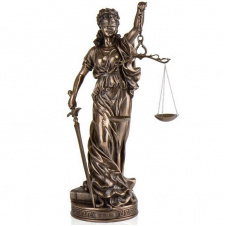 Скульптура Феміда - богиня правосуддя Veronese 65х25 см Бронзовий AL3234