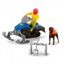 Игрушечный набор Dickie Toys Playlife Снегоход с фигуркой 15 см OL86890