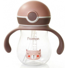 Бутылка детская Baby Мурка 260 мл с ручками Fissman DP43983