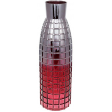 Ваза Ancient Glass Топаз діаметр 15х49см, червоне скло Bona DP67901