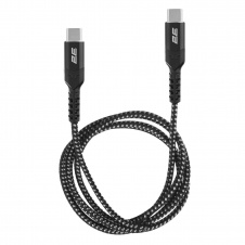 Кабель синхронізації заряджання type c 2E USB-C - USB-C PD 3.1 240W 1m Black