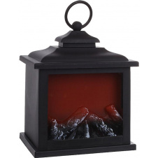 Світлодіодний камін BonaDi Black&Fire 12х19х17см Чорно-червоний DP232328