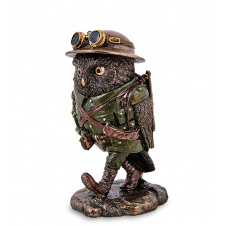 Інтер'єрна фігурка Owl Oscar Veronese 11 см Коричнево-зелений AL229303