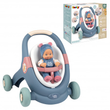 Прогулочная каляска для кукол 3в1 с пупсом Smoby OL226846