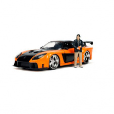 Автомодель машинка Jada Форсаж-9 Mazda RX-7 с фигуркой Хана 1:24 (IG-OL185904)
