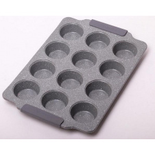 Форма для випічки кексів Marble 38х26 см 12 осередків Kamille DP37123