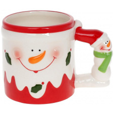 Рождественская керамическая кружка Snowman 400ml DP218248 BonaDi