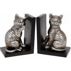 Книжковий інтер'єрний утримувач Bona Cats 25х9х17 см Сталевий DP119970